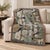 Art Nouveau Arts and Crafts Owl Woven Throw Blanket – C. F. A. Voysey Design – 60 × 50 For Sale - Image 3 of 6