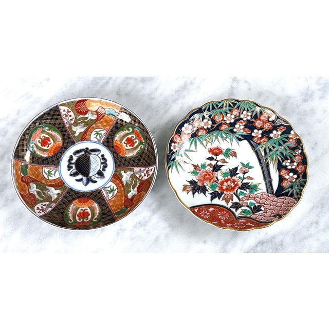 Vintage Imari Wall Plate Decor For Sale - Image 12 of 12