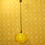 Pendulum Pendant in Yellow Plastic and Chrome, 1970s For Sale - Image 3 of 12