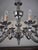 White Metal 12-Arm Chandelier For Sale - Image 6 of 7