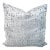Ice Blue Velvet Pillow Cover, High End Lush Woven Cut Velvet For Sale