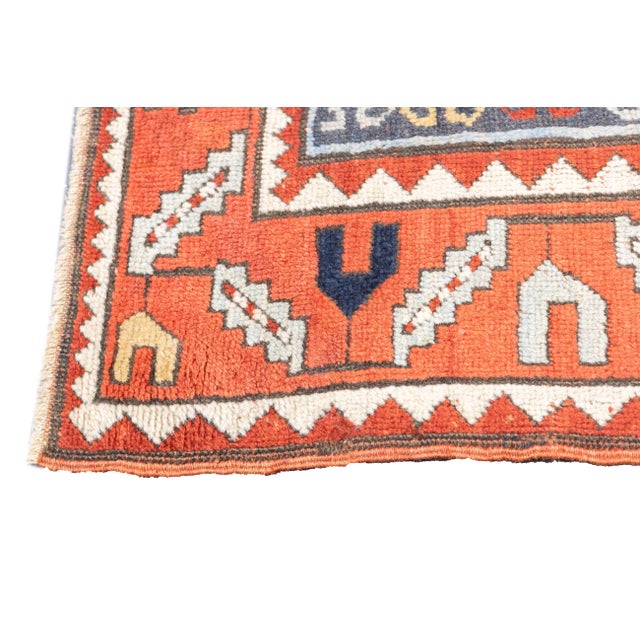 Textile Antique Kazak Rug 6'8'' X 7'11'' For Sale - Image 7 of 8