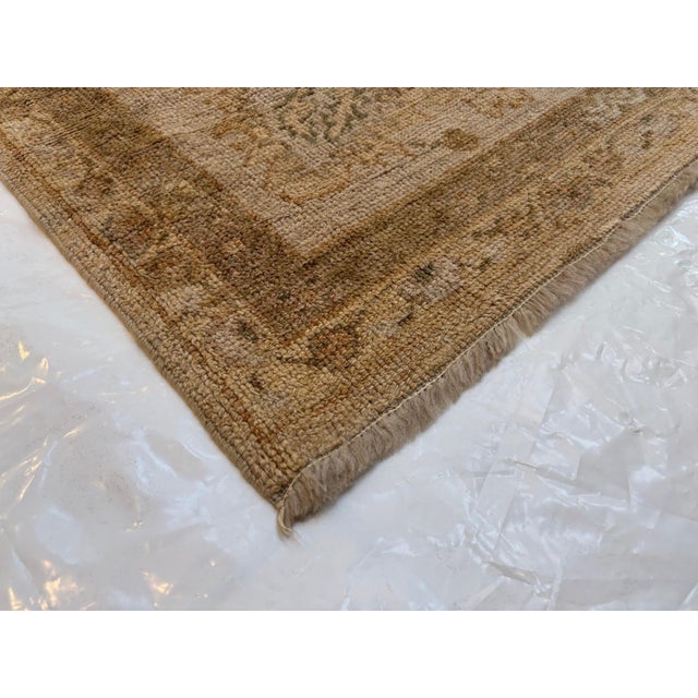 Textile 1980s Oushak Carpet , 11'7" X 21'10" For Sale - Image 7 of 7