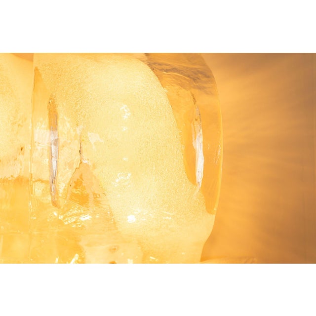 Crystal and White Sand LP 276 Compound Wall Lamps from AV Mazzega, Italy, 1970s, Set of 4 For Sale - Image 10 of 18