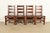 Mission Stickley Brothers Antique Mission Oak Arts & Crafts Ladder Back Dining Chairs, Newly Refinished For Sale - Image 3 of 11