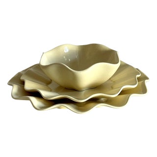 French Dinner Set by Georges Mathieu for Molin, Set of 3 For Sale