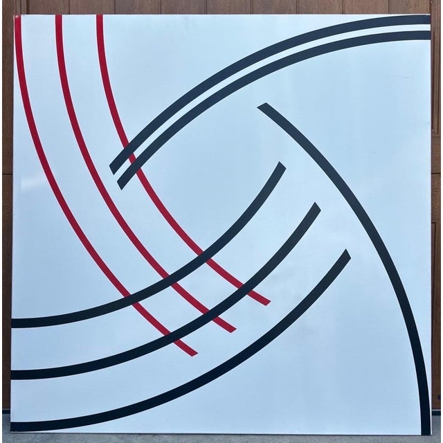 1980s Oleg Sohanievich, Large Oil Painting Oleg Sohanievich Non Conformist Art Avant Garde Ukrainian, 1989 For Sale - Image 5 of 7