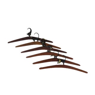 Coat Hangers by Walter Bosse, 1950s, Set of 6 For Sale