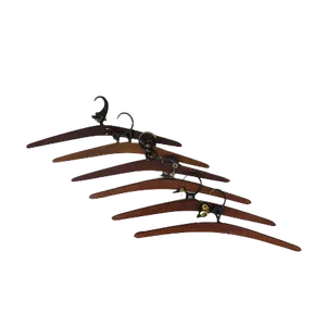 Coat Hangers by Walter Bosse, 1950s, Set of 6