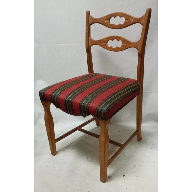 Vintage Danish Oak Chair by Henning Kjaernulf, 1960s For Sale - Image 4 of 4