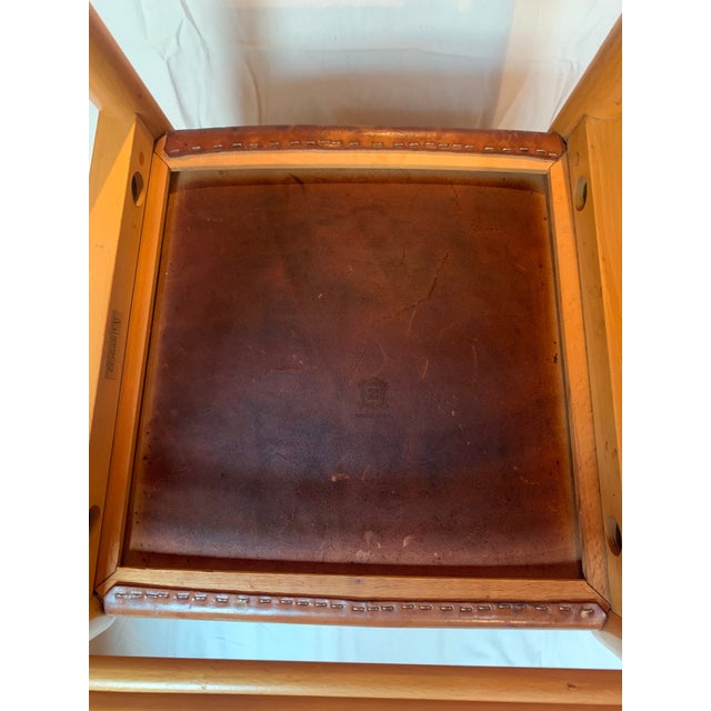 Animal Skin Ibisco Chairs Set of 4 Italian Leather For Sale - Image 7 of 16