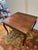 Italian Vintage Fruitwood Game Table With Beautiful Carving For Sale - Image 10 of 12