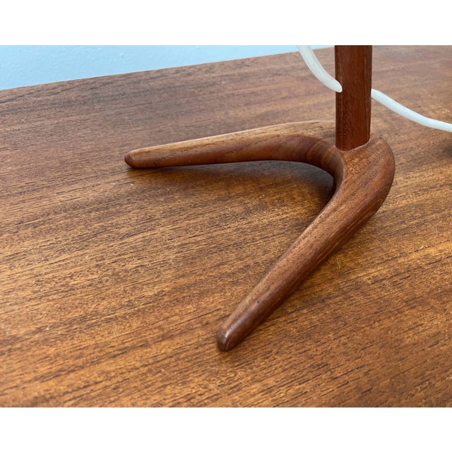 Mid-Century Modern Teak Dornstab Table Lamp by A. Pöll for Kalmar, Vienna, 1950s For Sale - Image 16 of 18