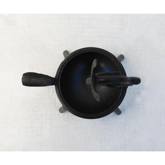 Black Vintage French Deer Ashtray, 1950s For Sale - Image 8 of 12