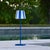 Contemporary Zafferano Ceramic Light Blue Striped Shade for Poldina Micro Lido Lamp For Sale - Image 3 of 6