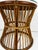 Vintage Round Pencil Reed Rattan Side Table For Sale - Image 9 of 10