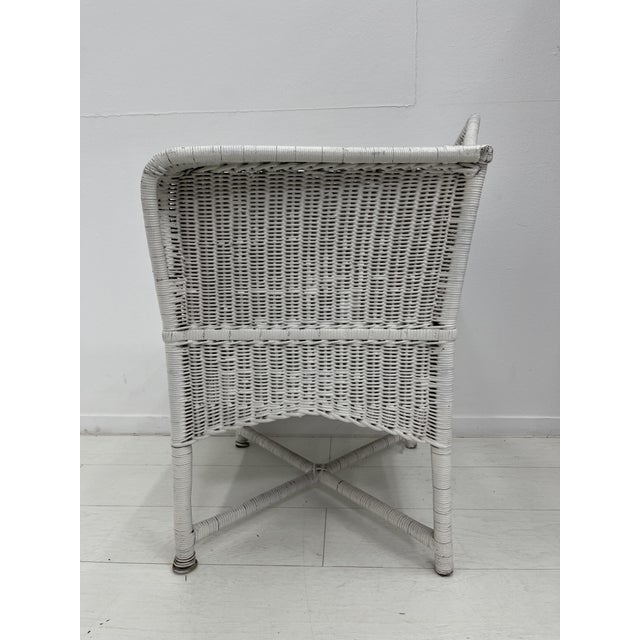 Vienna Secession Wicker Armchair, Austria, 1905 For Sale - Image 3 of 11