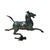 Chinese Turquoise Teal Enamel Galloping Horse Treading on a Flying Swallow Metal Figure For Sale - Image 12 of 12