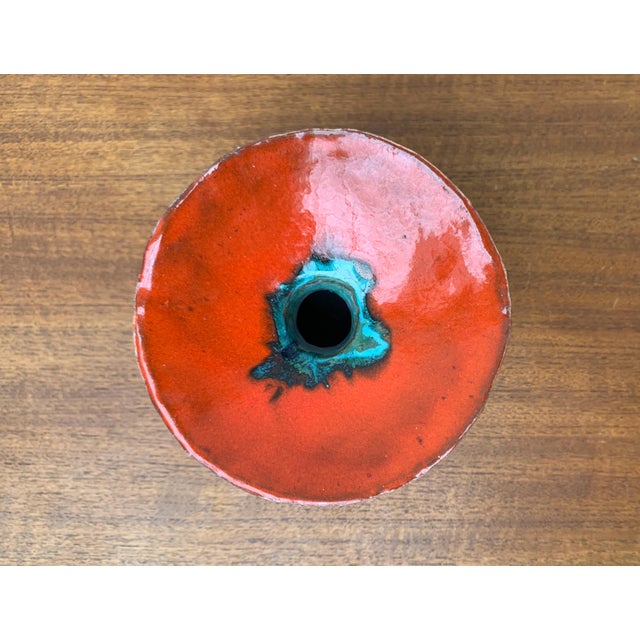 Mid-Century Modern Mid-Century Modern German Studio Pottery Mushroom Vase from Hase Dietz Keramik, 1960s For Sale - Image 3 of 18