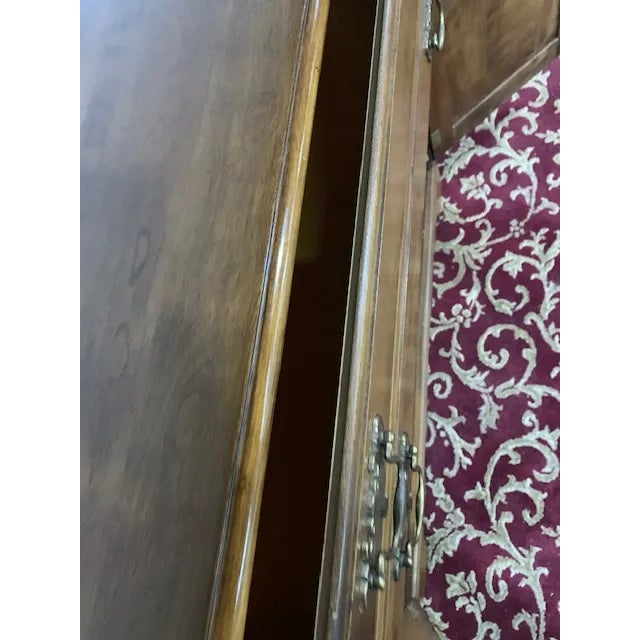 Brown 1990s Temple Stuart Colonial Modern Dinette Cabinet Rockport For Sale - Image 8 of 10