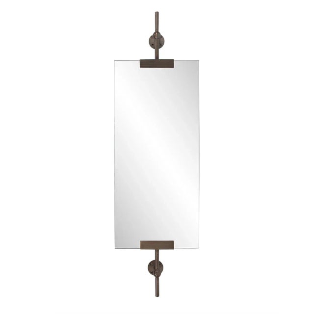 Metal Wexford Narrow Rectangle Mirror For Sale - Image 7 of 7