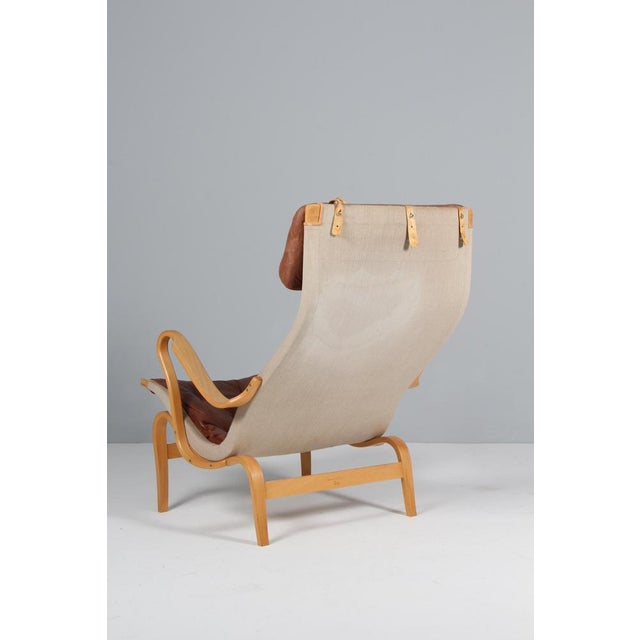 Brown Vintage Pernilla Lounge Chair by Bruno Mathsson for Dux, 1980s For Sale - Image 8 of 11