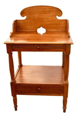 Vintage Lexington Solid Cherry Americana Stand/Table W/Pull-Out & Drawer