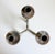 Late 20th Century Brutalist Verdigris 3-Arm Candelabra For Sale - Image 5 of 12