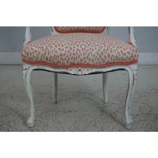 Textile Pair Newly Upholstered French Louis XV Armchairs For Sale - Image 7 of 12