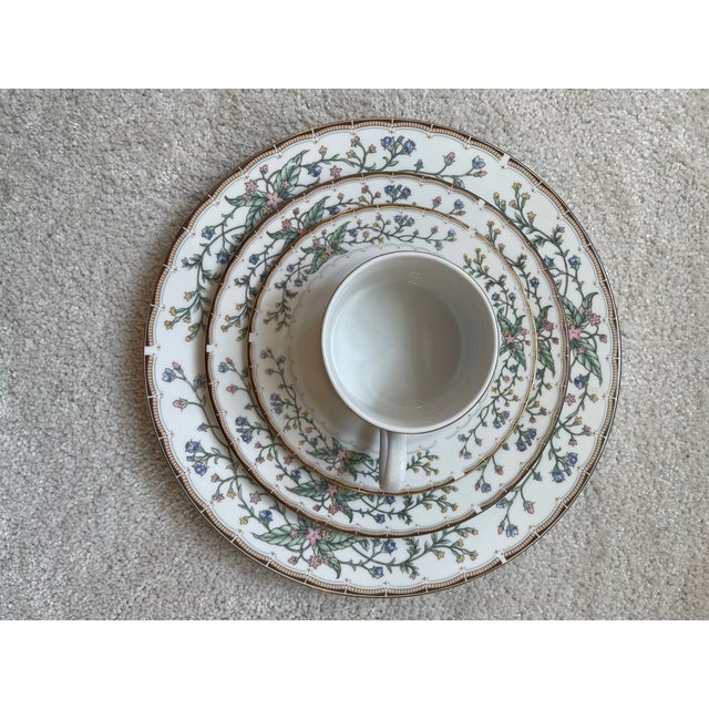 1990s Wellesley Katherine Babanovsky Fine China by Faberware 6 Place Settings 24 Pieces For Sale - Image 4 of 10