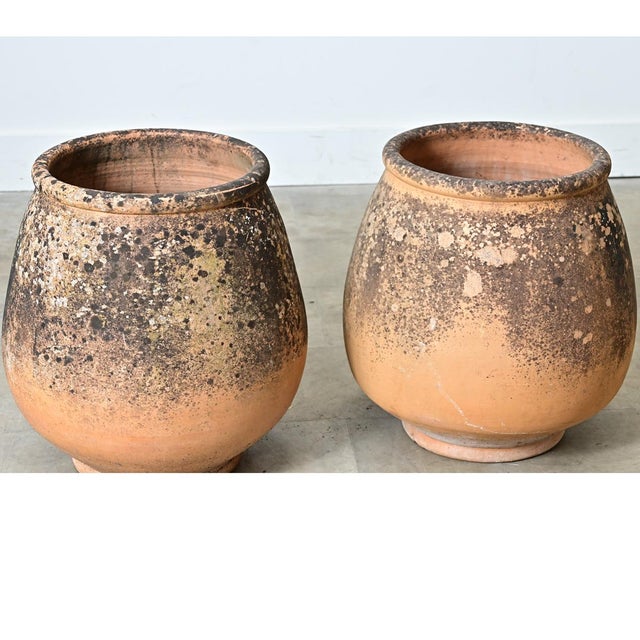 Brown Pair of Provincial 19th Century Biot Terracotta Jars For Sale - Image 8 of 11