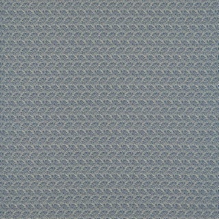 Zoffany Tudor Damask Fabric in Indigo For Sale