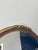Antique Oval Gilt Mirror in Carved Wood, 1940s For Sale - Image 3 of 8