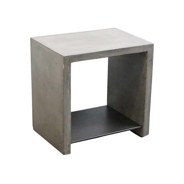 FOUR HANDS FURNITURE Hugo Contemporary Industrial 22" Concrete Accent End Table 22" High 22" Wide 16" Deep We specialize...