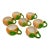 Set of 7 Hand-Painted Ceramic Pumpkin Mugs / Cups for Fall Tableware Thanksgiving or Halloween - See Pictures for Inspiration! For Sale