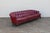 Ruby Red Monteverdi-Young Mid-Century Modern Tufted Ruby Red Leather Sofa, 1973 For Sale - Image 8 of 18