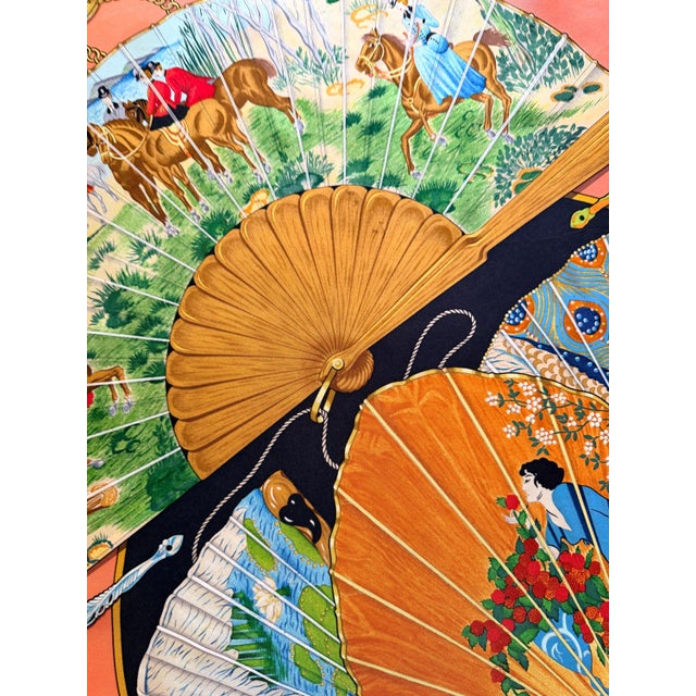 HERMES BRISE de CHARME silk scarf designed by abadie Julie 1993 For Sale - Image 13 of 15