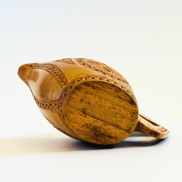 Yugoslavian Folk Art Carved Wood Wedding Cup For Sale - Image 10 of 10