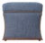 Ralph Lauren 'Florence' Storage Ottoman in Damask Blue Linen For Sale