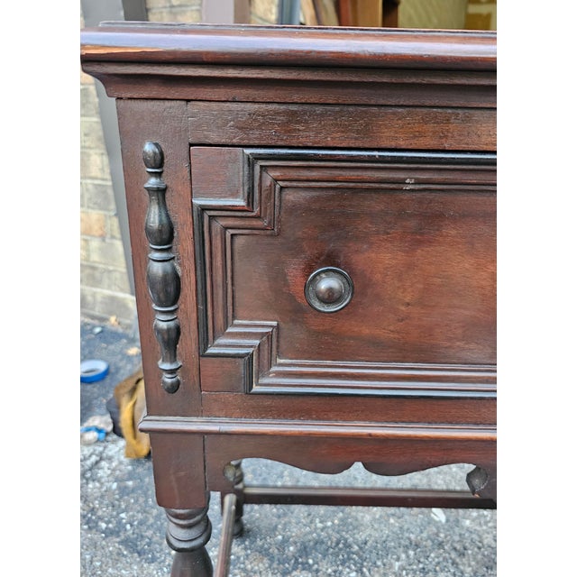 Early 20th Century Edwardian Walnut Hunt Sideboard or Server For Sale - Image 10 of 12