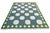 Handmade Woolen Flat Weave Swedish Pattern Blue, Cream and Moss Green Area Tile Rug - 8'x10' For Sale - Image 10 of 13