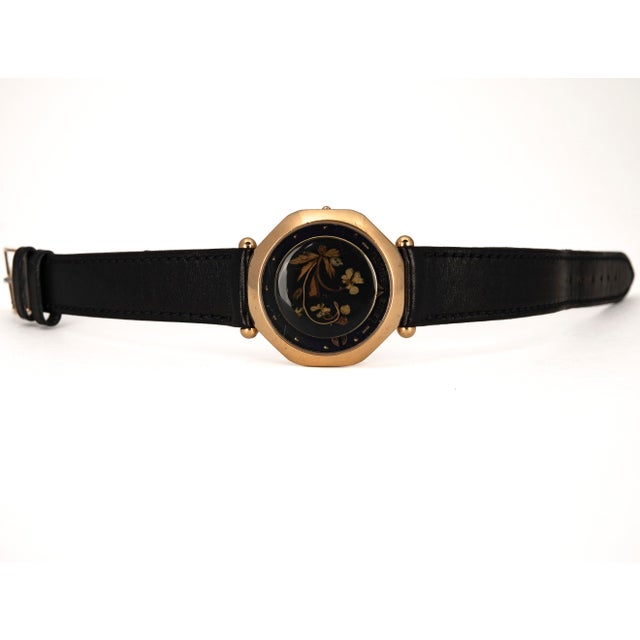 Black Vintage Women's Wristwatch by Laura Biagiotti, 1990s For Sale - Image 8 of 18