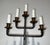 Black 1940s Pair of 5-arm wrought iron candelabras For Sale - Image 8 of 12