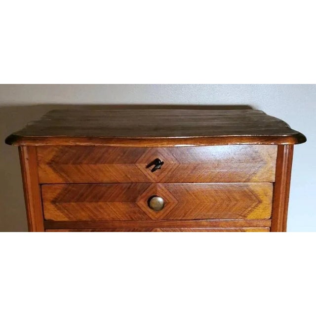 French Louis Philippe Style Dressing Table with Mirror and Drawers, 1870 For Sale - Image 12 of 13