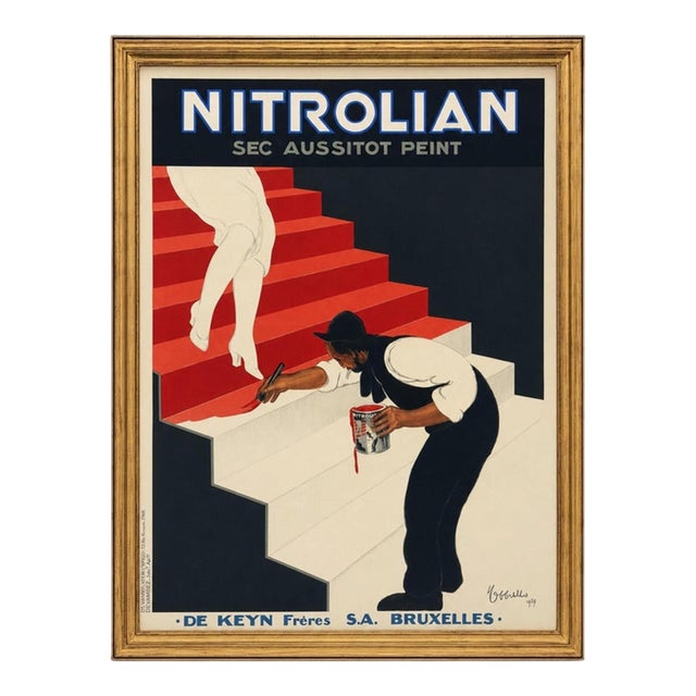 Leonetto Cappiello Nitrolian Art Deco Advertising Poster, Paris, 1929 For Sale