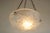 Amazing French Art Deco pendant chandelier by Mouynet (Paris), France, late 1920s. White frosted glass shade with a...