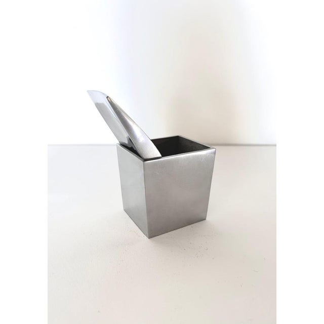 French modern aluminum table ashtray Ray Hollis by Philippe Starck, 1986 Fantastic and iconic table ashtray mod. Ray...