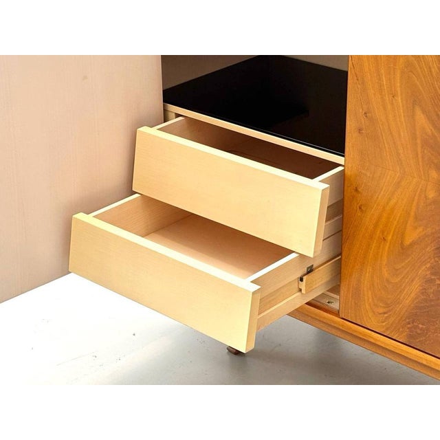 Brown Walnut Sideboard, 1950s For Sale - Image 15 of 18