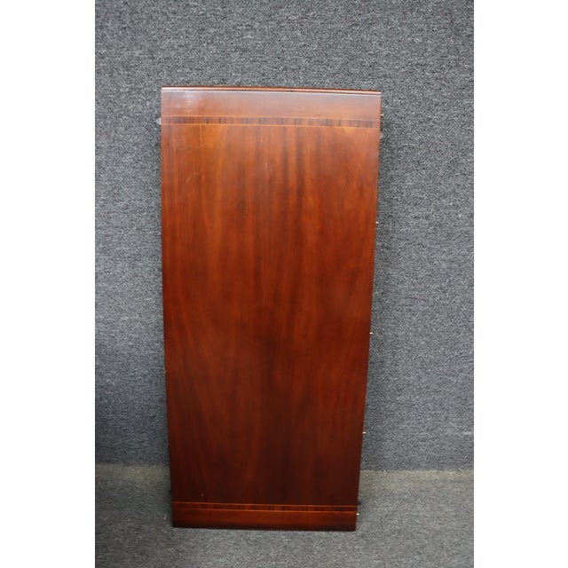Thomasville Attributed Cherry Oval Double Pedestal Dining Table With Extensions For Sale - Image 12 of 13