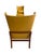 Mustard Mid-Century Wingback Armchair With Ottoman in the Style of Mogens Koch For Sale - Image 8 of 15